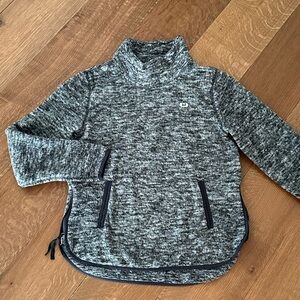 Abercrombie & Fitch fleece pullover mock neck turtleneck gray soft sweatshirt